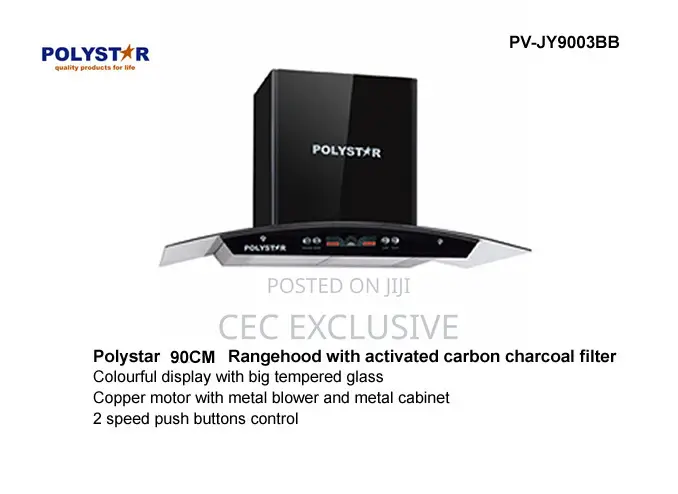 60cm Polystar Rangehood With Activated Chacol Filter