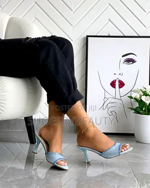Pencil Heel Slippers