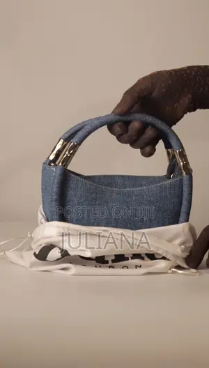 Dune London Original Denim Cotton Drawstring Bag