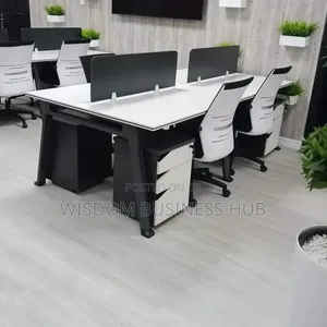 Open Office Cubicle With Drawers (4 Seaters)