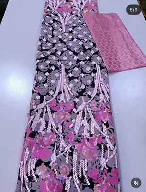 Luxury Velvet Sequins Lace