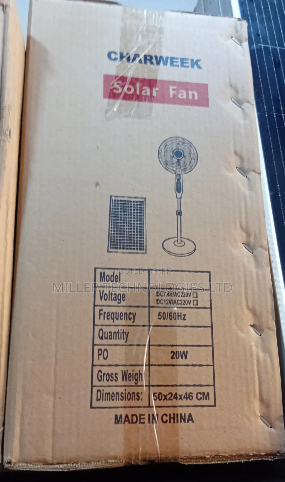Charweek Solar Fan 16inch
