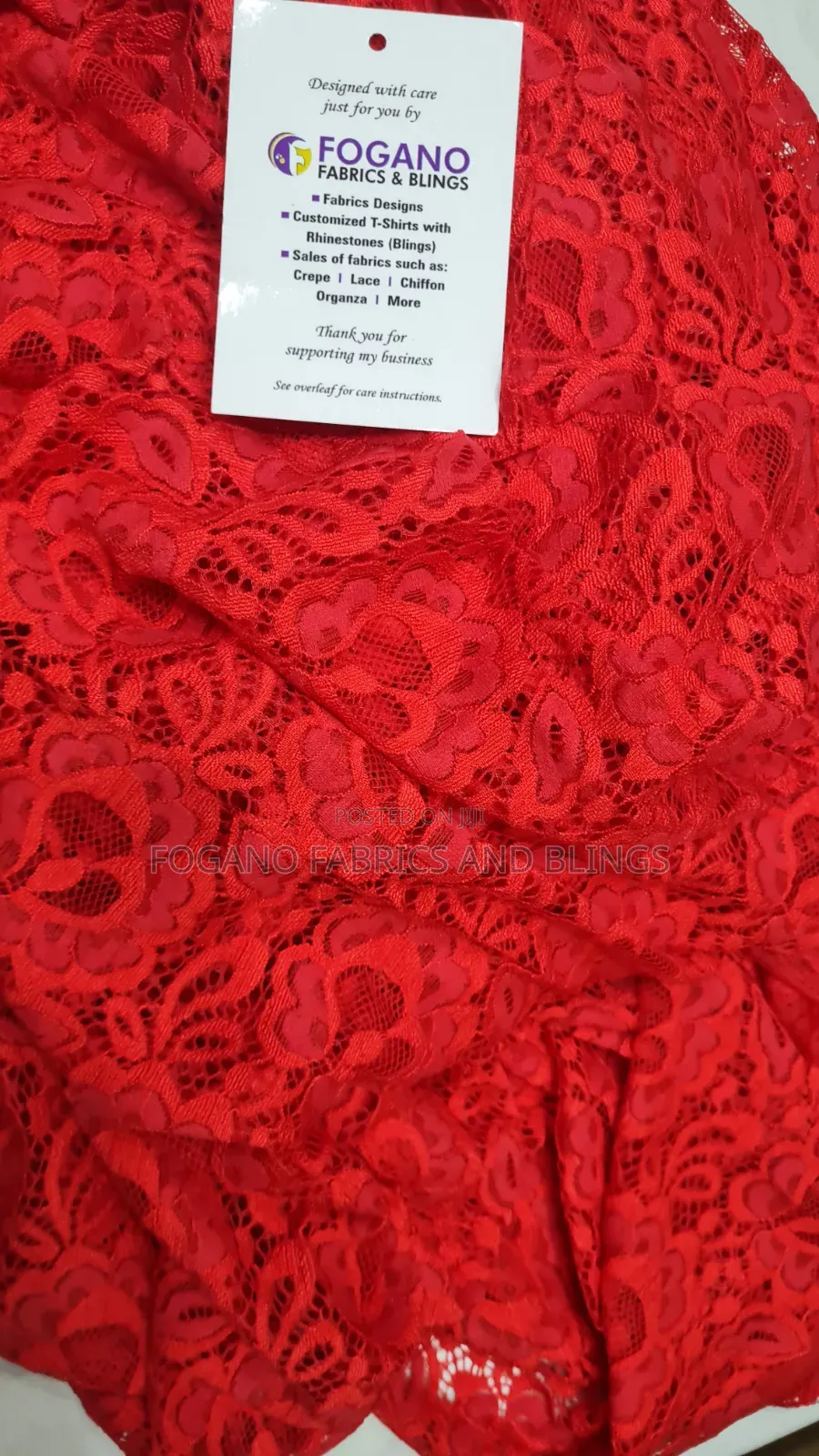 Red Chantilly Lace