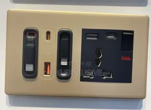 3x6 Single Socket With iPhone Type C Cord Charger