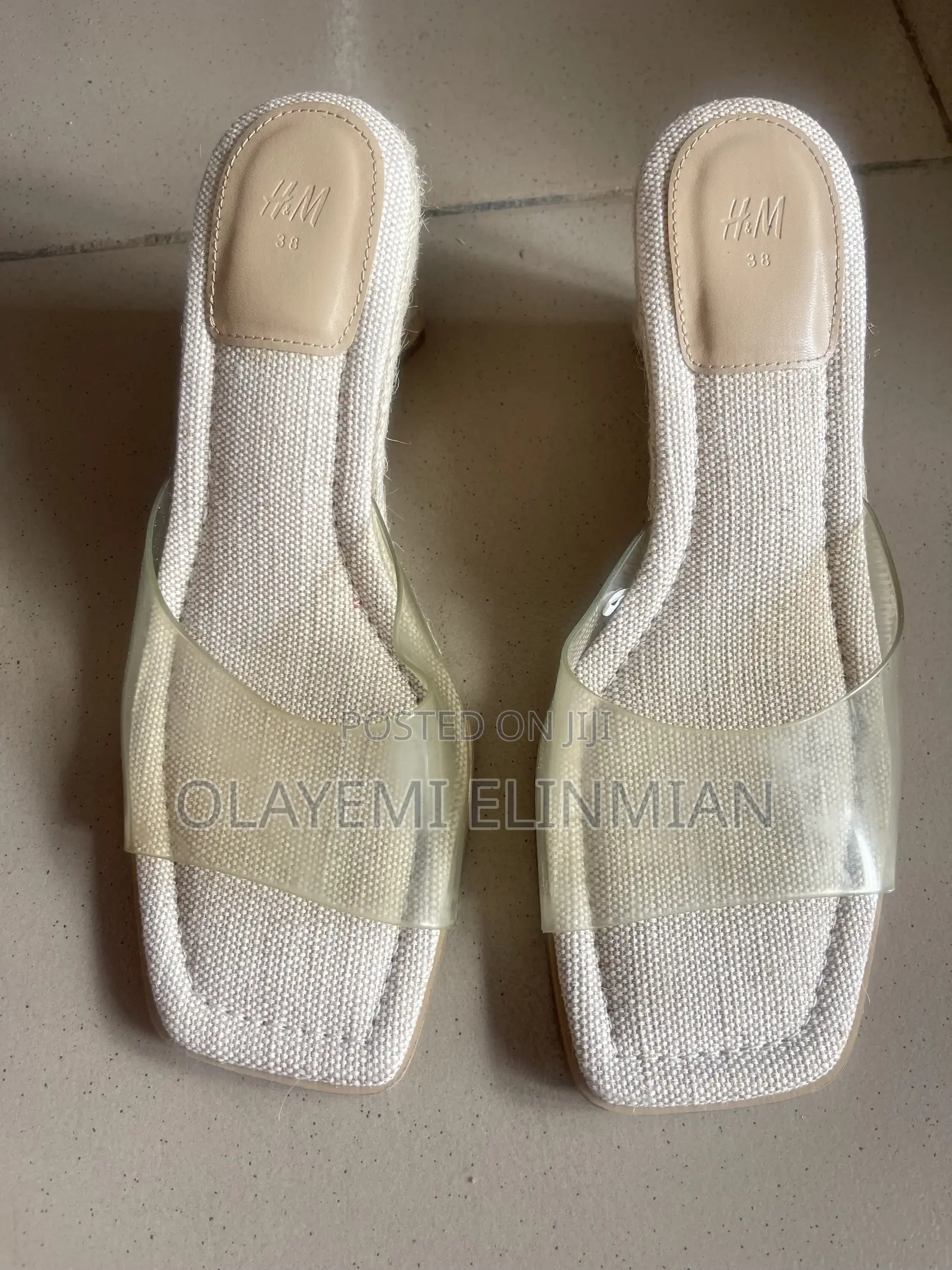 Open Toes Transparent Wedge