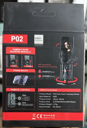 P02 AUTO-TRACKING Selfiestick Tripod