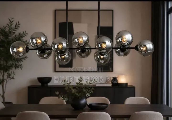 Modern Luxury Grey Glass Pendant