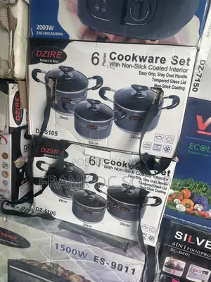 6 Piece Cookware Set With Non Stick Coated Interior