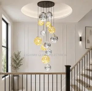 Modern Colorful Nordic Spiral Chandelier