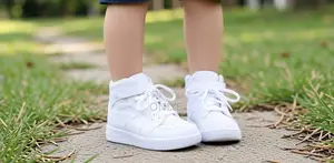 White Sneakers for Both Boys and Girls