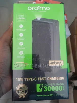 Oraimo 15W 30,000mAh PowerNova B31 PowerBank (OPB-1302)