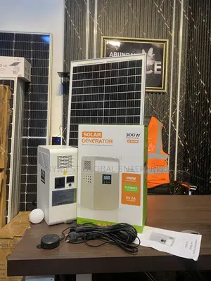 Solar Generator With 400Wh Battery Backup