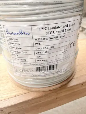 PVC Insulated and Jacket 60v Contral Cable 4x22awg