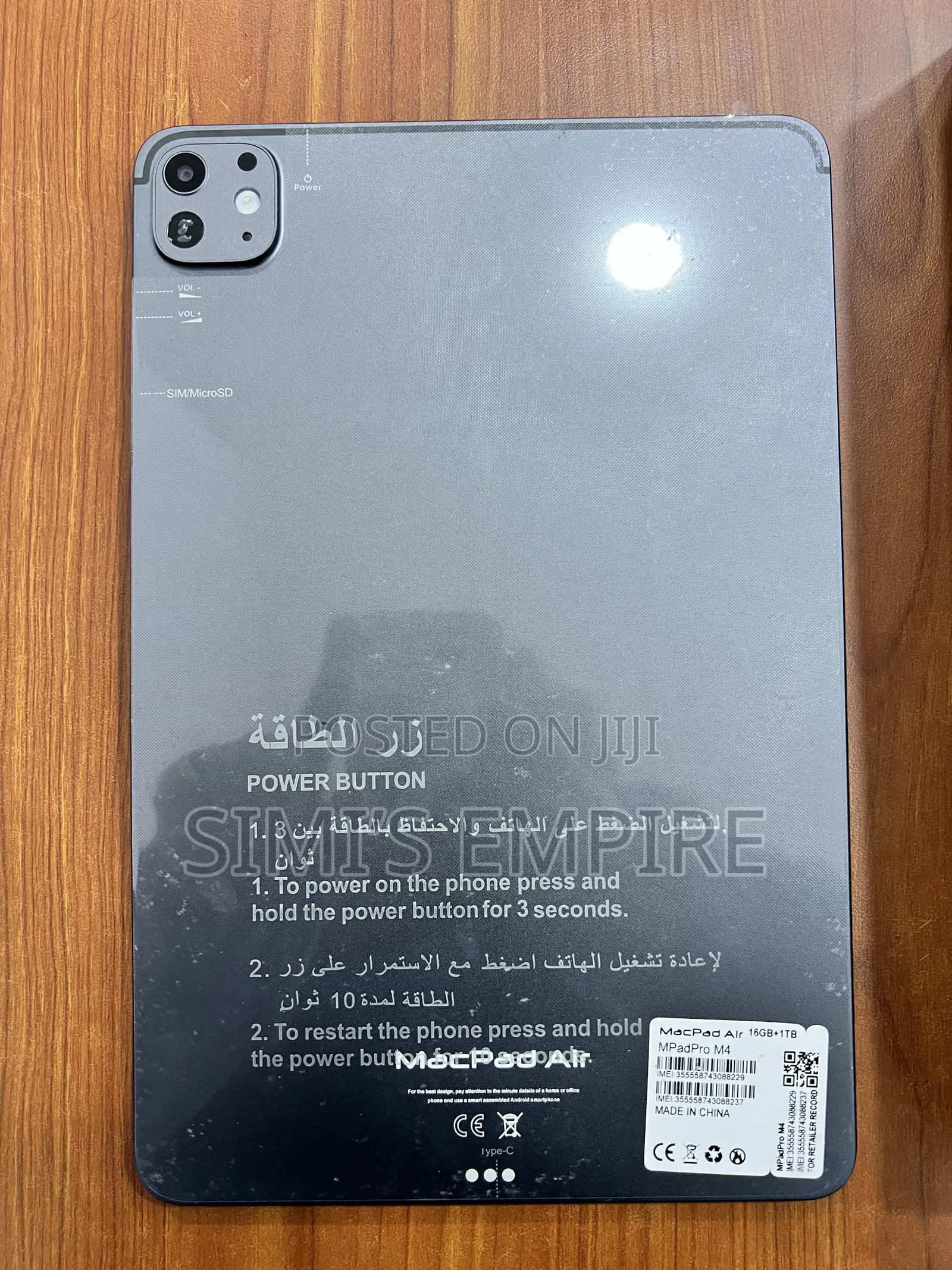 MacPad Air MPad Pro M4 128 GB Black