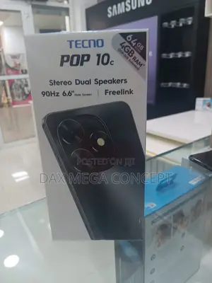 New Tecno Pop 10C 64 GB Black