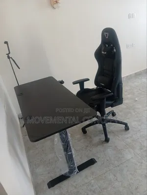 Black Electric Table With Black Gaming Table