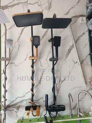 Black and Gold Shower