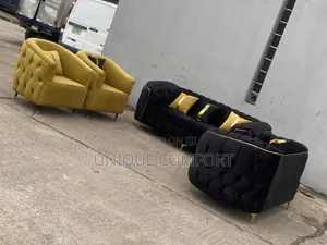 Brand New 7 Seaters Luxury Sofa Set With Throw Pillows