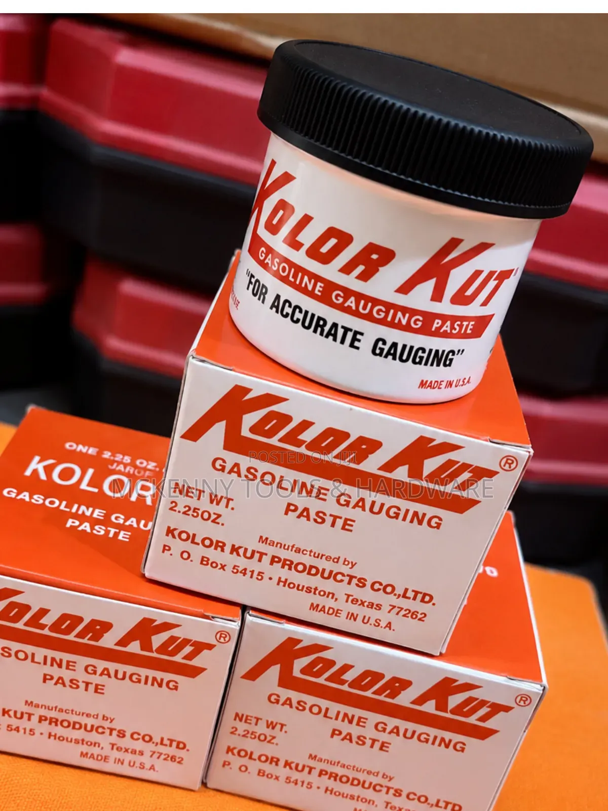 Displays Kolor Kut Gasoline Gauging Paste,