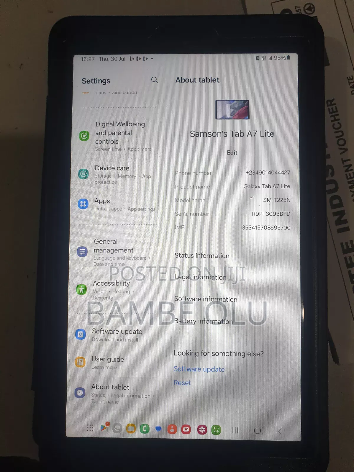 Samsung Galaxy Tab A7 Lite 32 GB Silver