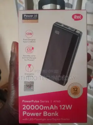Itel Power Bank, 20,000mah
