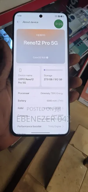 Oppo Reno 12 5G 512 GB Black