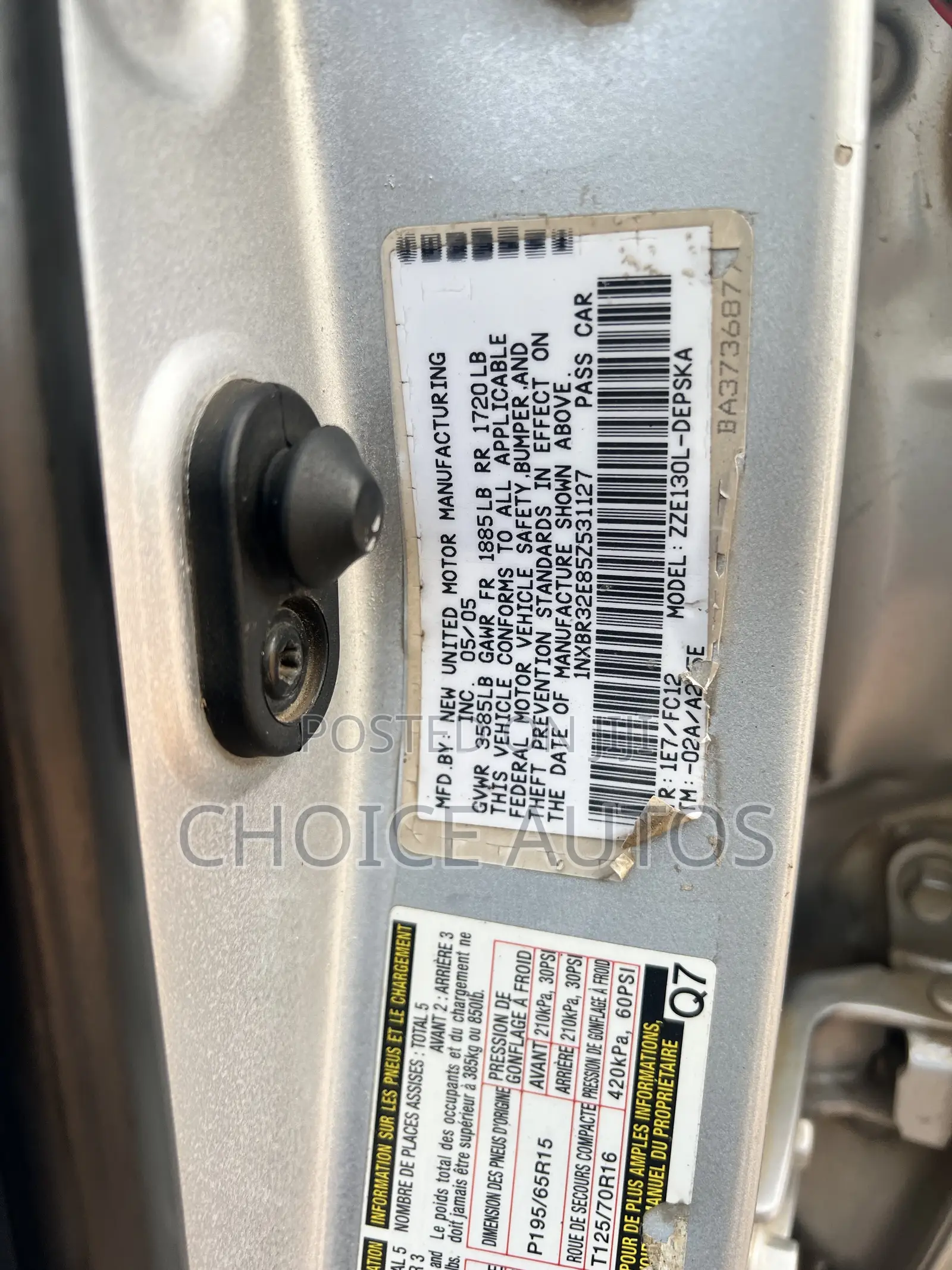 Toyota Corolla 2006 Silver