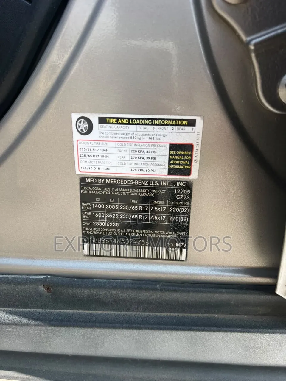 Mercedes-Benz M Class 2007 Gray
