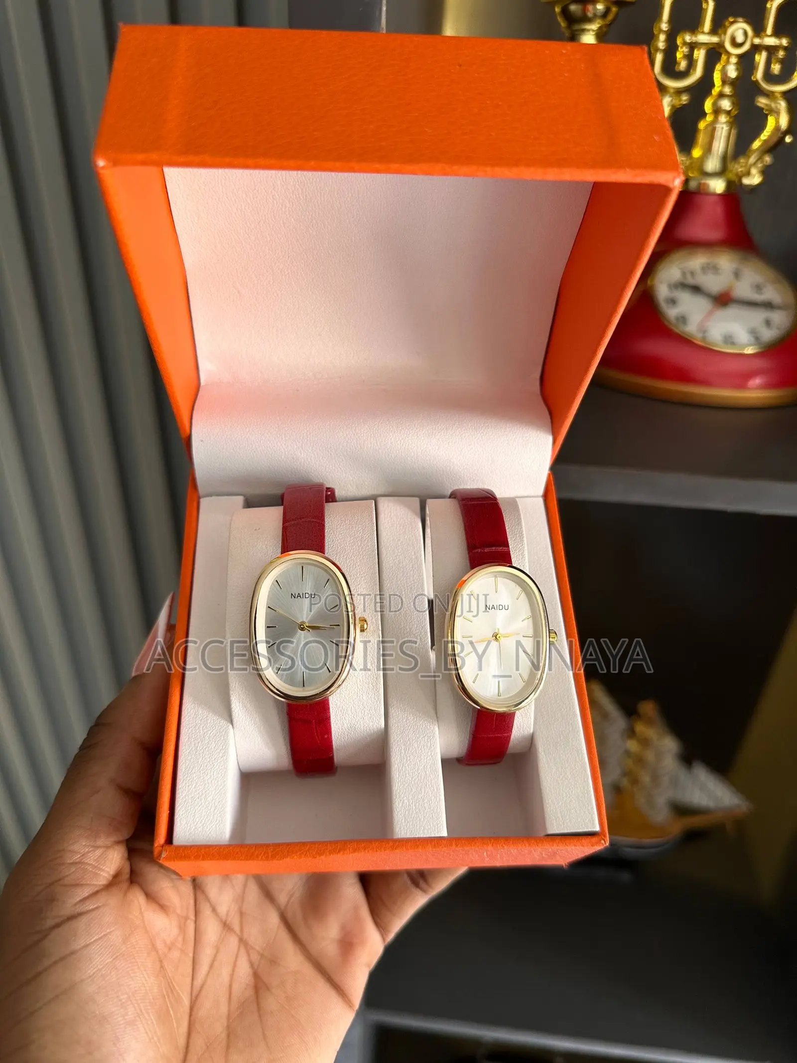 Red Leather Watch