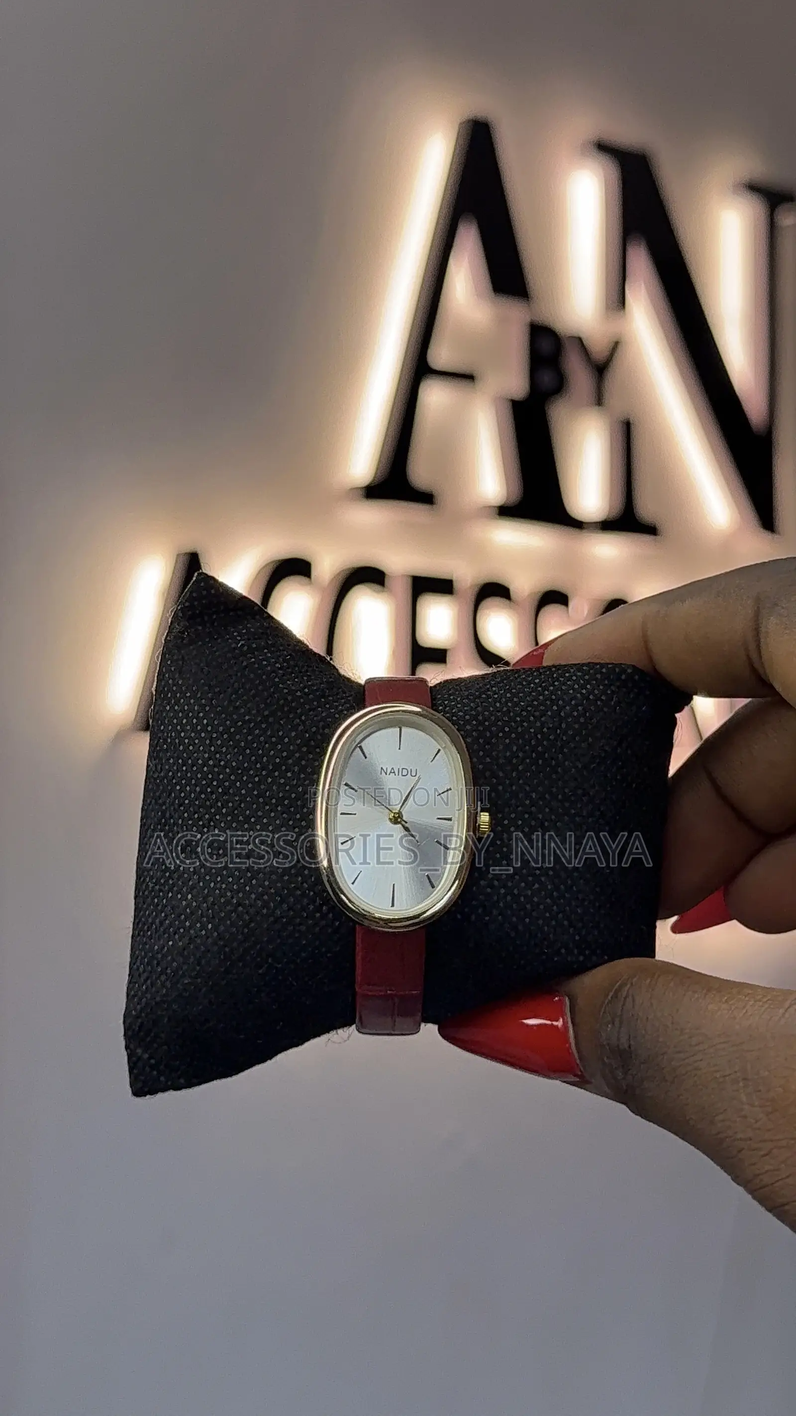 Red Leather Watch