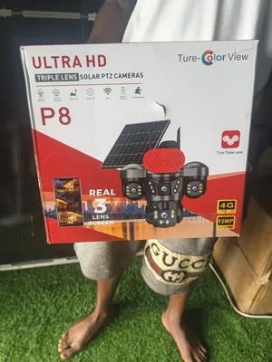 3 Lense CCTV PTZ Camera All 3 Lenses Rotate From Phone
