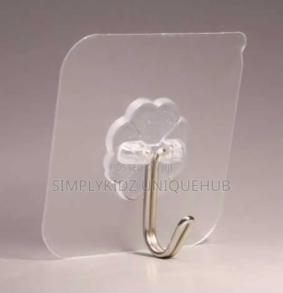 Strong Transparent Self-Adhesive Wall Hook - 5pcs