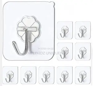 Strong Transparent Self-Adhesive Wall Hook - 5pcs