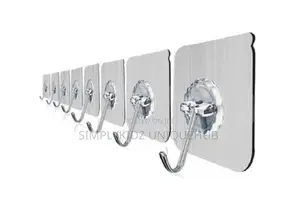 Strong Transparent Self-Adhesive Wall Hook - 5pcs