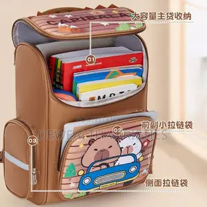 Capybara Stock Quality School Bag