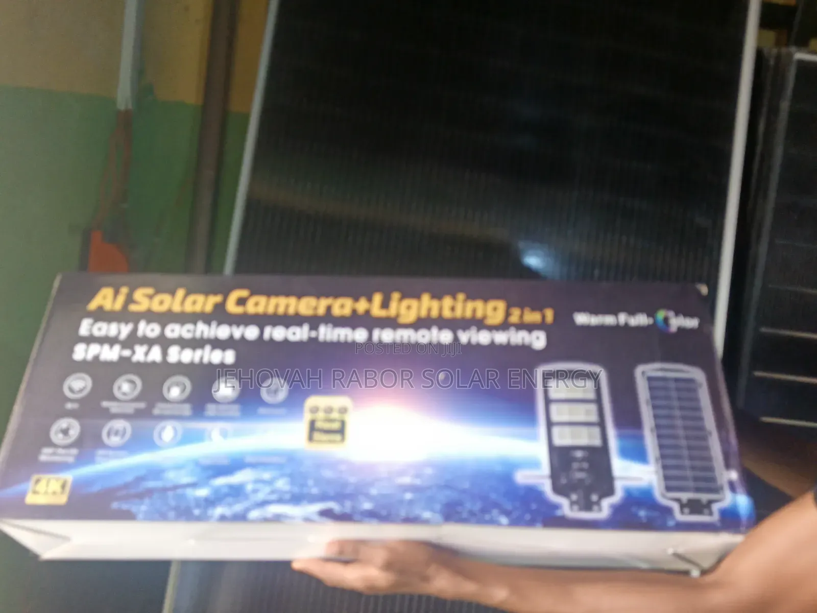 3 Lense PTZ AI CCTV Camera Street Lights