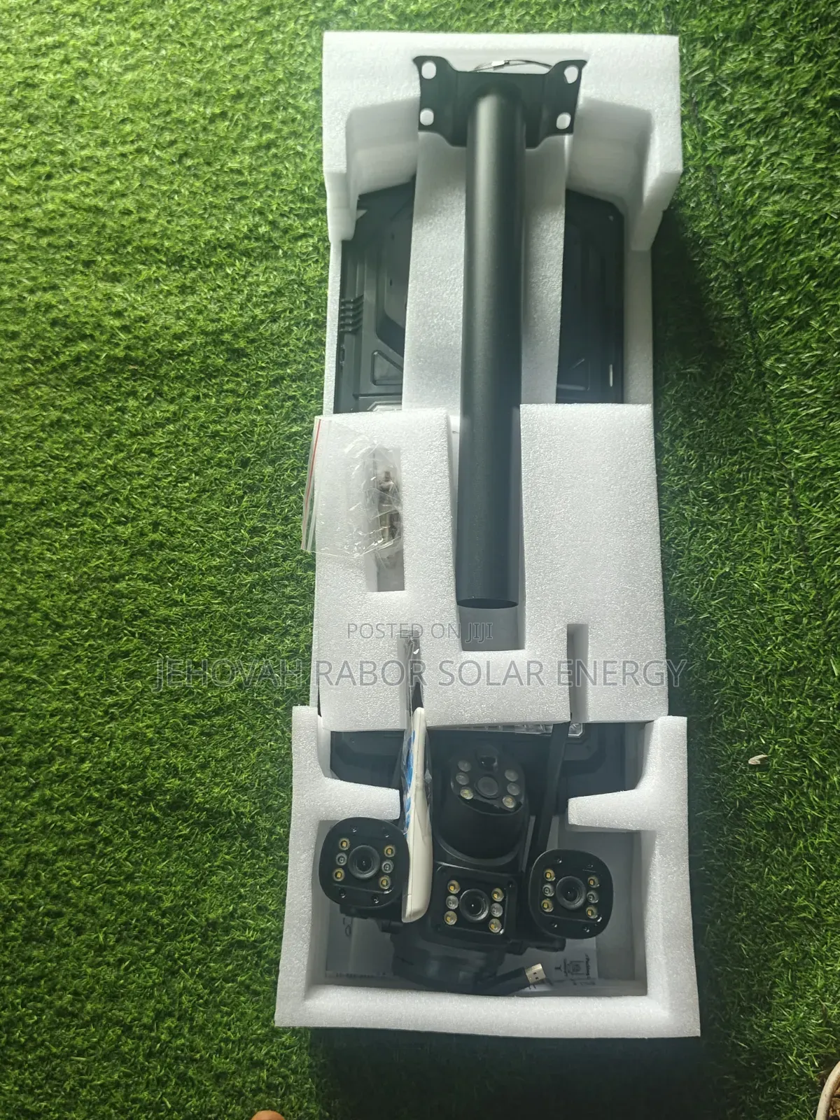 3 Lense PTZ AI CCTV Camera Street Lights