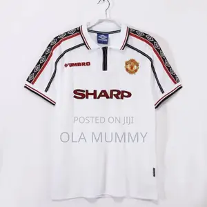 Manchester United Retro White Jersey 1998/99