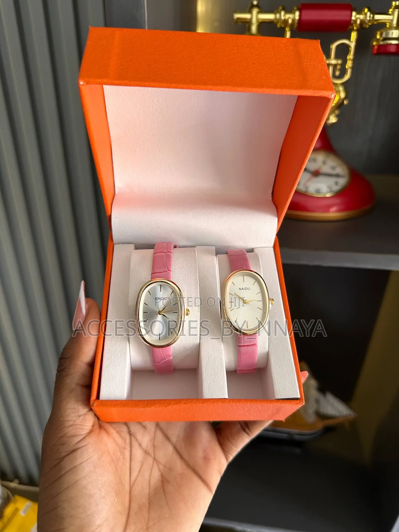 Pink Leather Watch