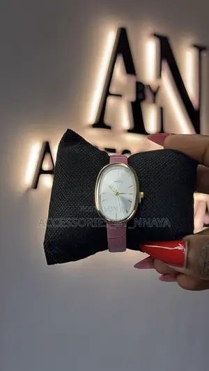 Pink Leather Watch