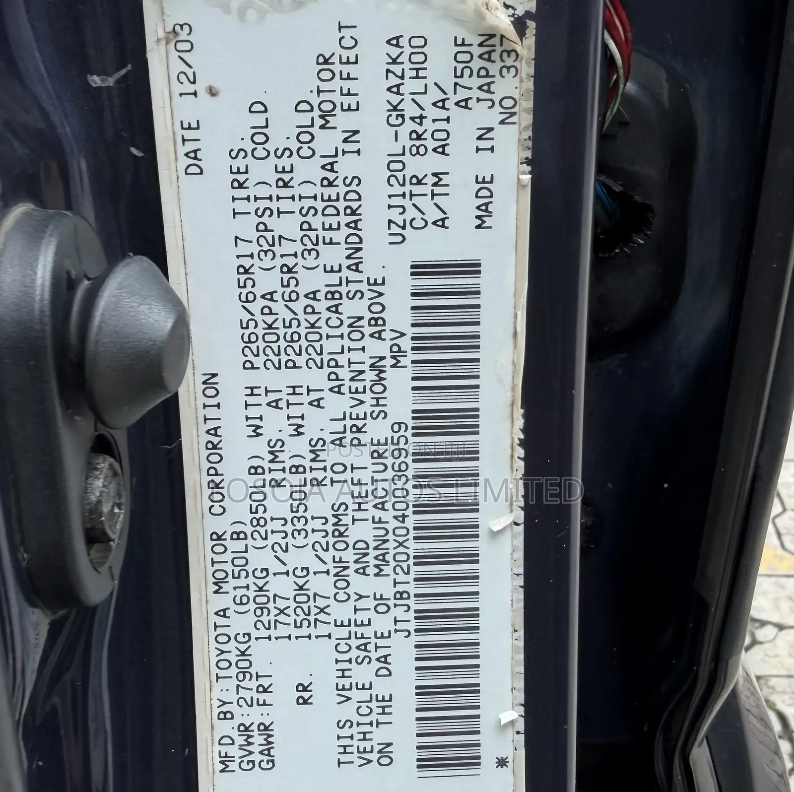 Lexus GX 470 2004 Blue