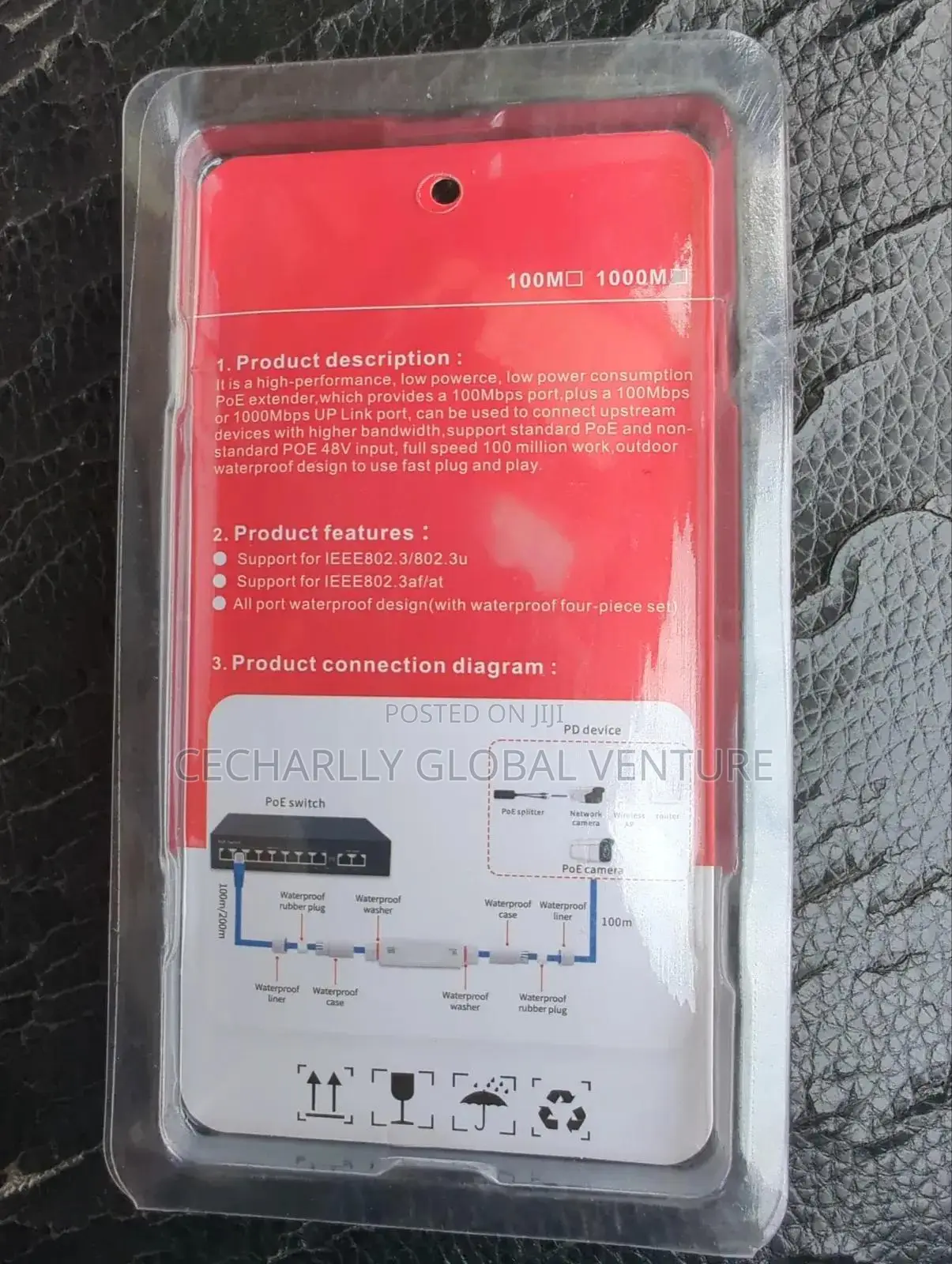 Poe 1to1 Gigabit Waterproof Extender