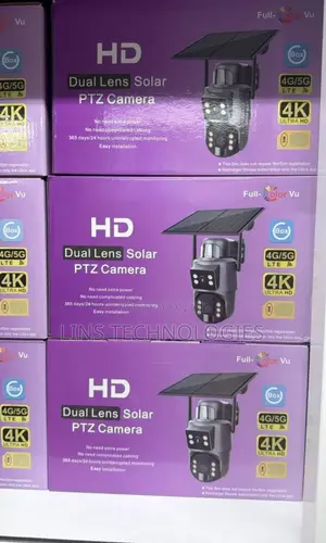 Ubox Dual Lens Solar PTZ 4g Camera