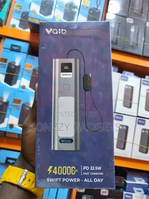 Vaib Branded Power Bank With a 40,000mAh Capacity.