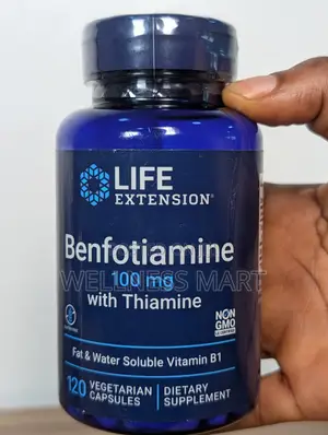 Life Extension Benfotiamine 100mg + B1 | Glucose Support -120 Caps