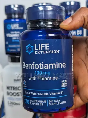 Life Extension Benfotiamine 100mg + B1 | Glucose Support -120 Caps