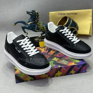 Luxury Louis Vuitton Sneakers Available in Black and White
