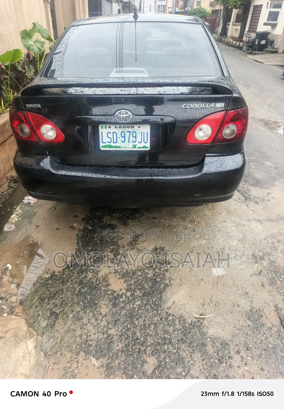 Toyota Corolla 2004 Black