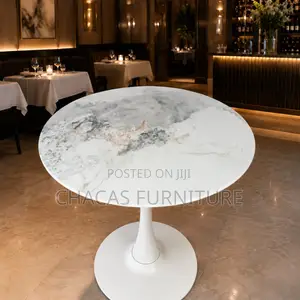 Premium Marble-Top Dining Cafe Table