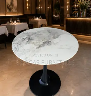 Premium Marble-Top Dining Cafe Table